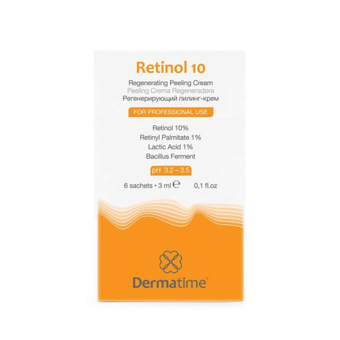 Retinol 10 DERMATIME (1 x 3ml) \ Регенерирующий пилинг-крем (1 саше х 3 мл)